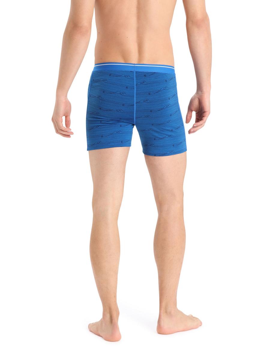 Sous Vêtement Icebreaker Merino Anatomica Boxers Homme Bleu Marine | FR 1310YXFU